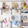 Popular Pick！  Electric Cleaning Brush * 1 Brush Head * 6 Usb Cable * 1 Scrubber Cleaning Brush Cordless Power Scrubber with 6 Replaceable Brush Heads Handheld Power Shower Scrubber for Bathtub